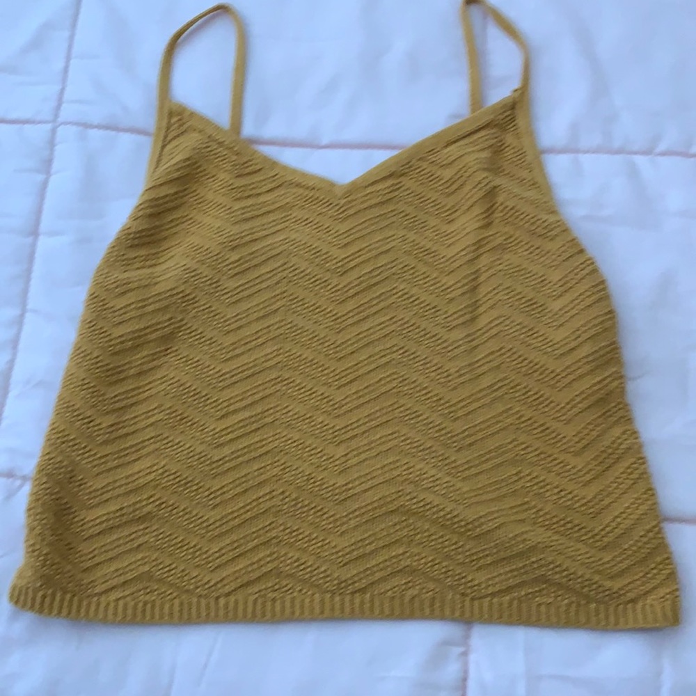 Knit burnt orange top